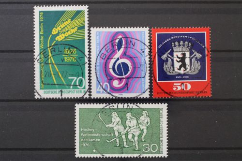 Berlin, MiNr. 516, 521, 522 + 523 zentrisch Berlin 41, gestempelt