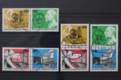 Berlin, MiNr. 455-458, 4 Zd-Kombinationen, gestempelt