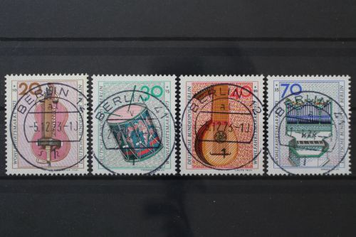 Berlin, MiNr. 459-462 zentrisch Berlin 12 bzw. 41, gestempelt