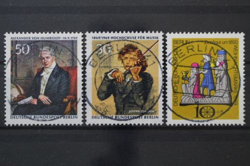 Berlin, MiNr. 346, 347 + 352 zentrisch Berlin 41, gestempelt