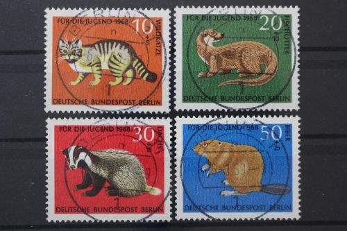 Berlin, MiNr. 316-319 zentrisch Berlin 11, gestempelt