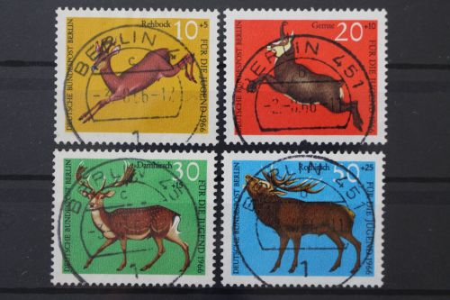 Berlin, MiNr. 291-294 zentrisch Berlin 451, gestempelt