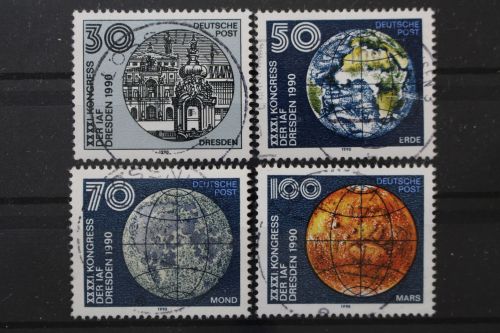 DDR, MiNr. 3360-3363, zentrisch gestempelt