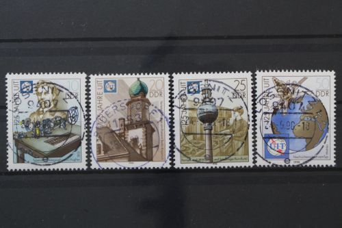DDR, MiNr. 3332-3335, zentrisch gestempelt
