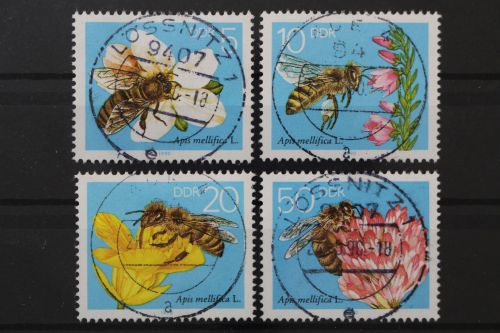 DDR, MiNr. 3295-3298, zentrisch gestempelt