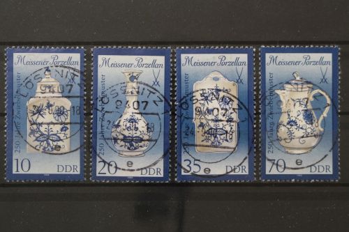 DDR, MiNr. 3241-3244 I, zentrisch gestempelt