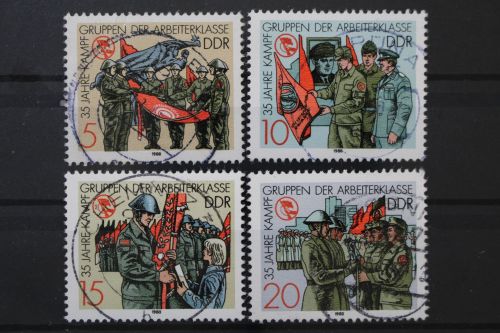 DDR, MiNr. 3177-3180, zentrisch gestempelt