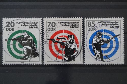 DDR, MiNr. 3045-3047, zentrisch gestempelt