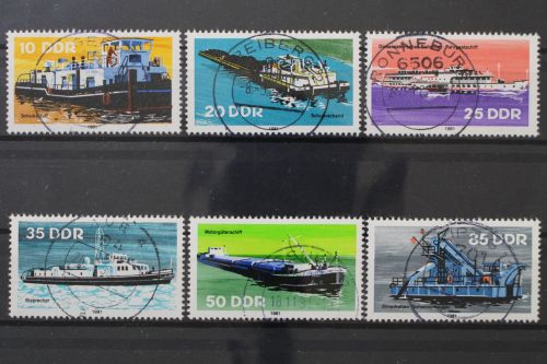 DDR, MiNr. 2651-2656, zentrisch gestempelt