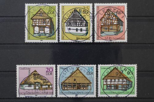 DDR, MiNr. 2623-2628, zentrisch gestempelt
