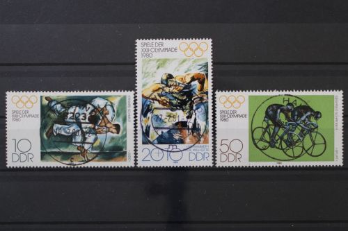 DDR, MiNr. 2528-2530, zentrisch gestempelt