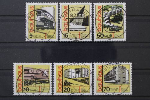 DDR, MiNr. 2508-2513, zentrisch gestempelt