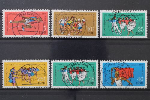 DDR, MiNr. 2241-2246, zentrisch gestempelt