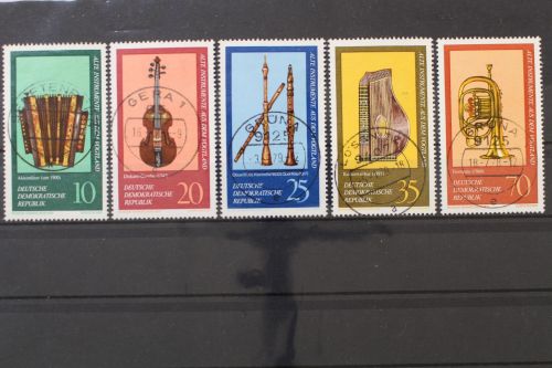 DDR, MiNr. 2224-2228, zentrisch gestempelt