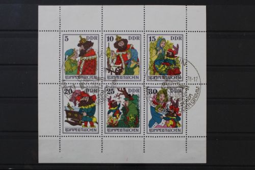 DDR, MiNr. 2187-2192 Kleinbogen, U-Rand ndg 2, gestempelt