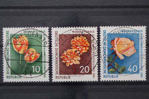DDR, MiNr. 854-856, zentrisch gestempelt