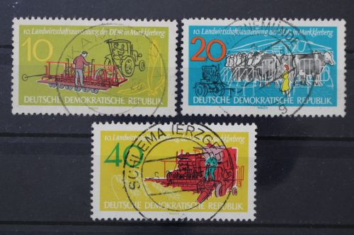 DDR, MiNr. 895-897, zentrisch gestempelt