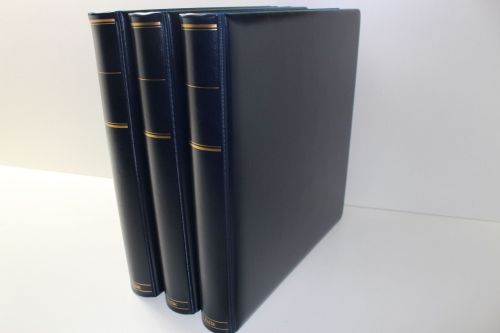 KABE, 3 blaue Apollo RB Ringbinder (16 Ringe) ohne Kassetten,