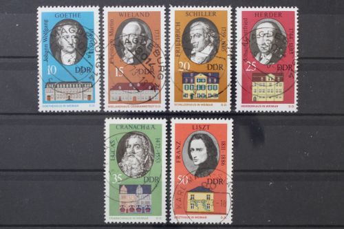DDR, MiNr. 1856-1861, zentrisch gestempelt
