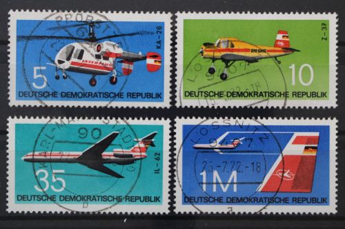 DDR, MiNr. 1749-1752, zentrisch gestempelt