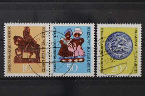 DDR, MiNr. 1521-1523, zentrisch gestempelt