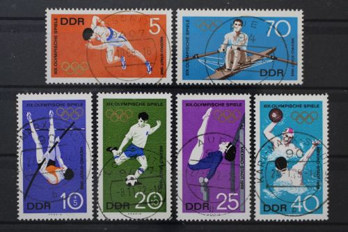 DDR, MiNr. 1404-1409, zentrisch gestempelt