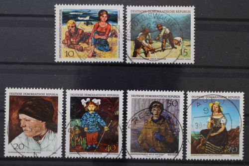 DDR, MiNr. 1393-1398, zentrisch gestempelt