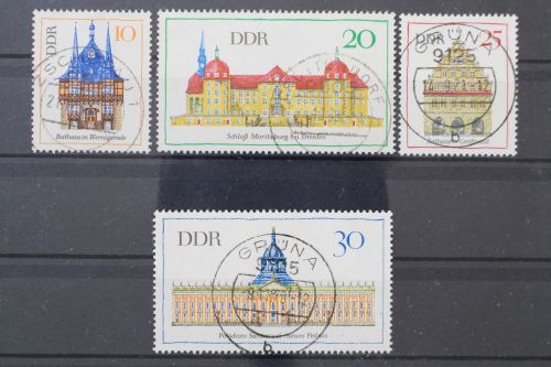 DDR, MiNr. 1379-1382, zentrisch gestempelt