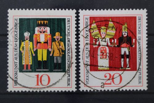 DDR, MiNr. 1333-1334, zentrisch gestempelt