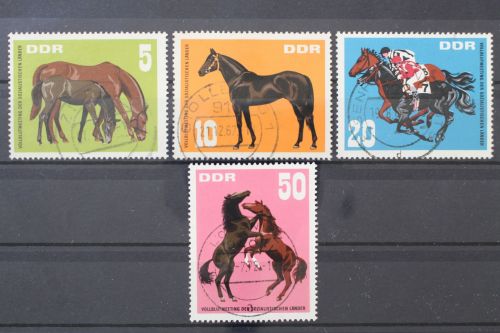 DDR, MiNr. 1302-1305, zentrisch gestempelt