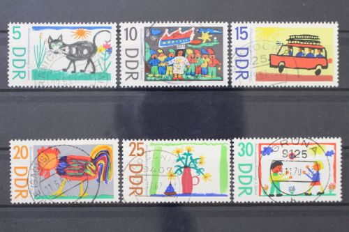 DDR, MiNr. 1280-1285, zentrisch gestempelt