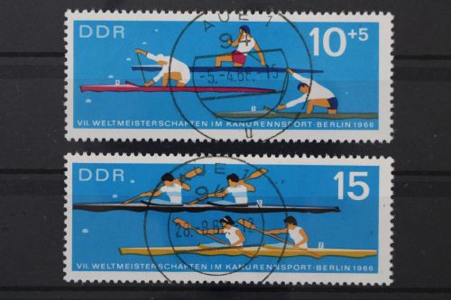 DDR, MiNr. 1202-1203 zentrisch Aue, gestempelt