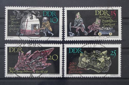 DDR, MiNr. 1142-1145, zentrisch gestempelt