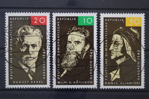 DDR, MiNr. 1089, 1096 + 1097, zentrisch gestempelt