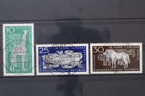 DDR, MiNr. 1093-1095, zentrisch gestempelt