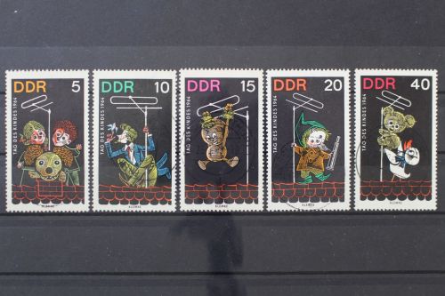 DDR, MiNr. 1025-1029, zentrisch gestempelt