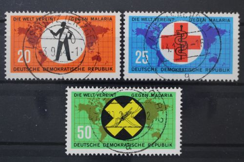 DDR, MiNr. 942-944, zentrisch gestempelt