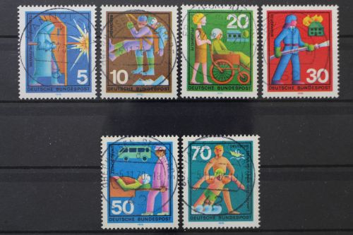 Deutschland (BRD), MiNr. 629-634, zentrisch gestempelt