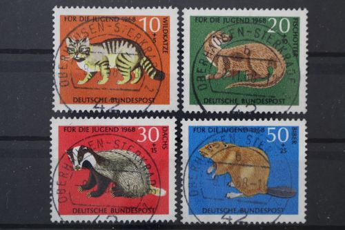 Deutschland (BRD), MiNr. 549-552 zentrisch Oberhausen, gestempelt