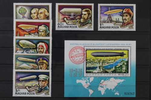 Ungarn, MiNr. 3230-3236 A + Block 127 A, postfrisch