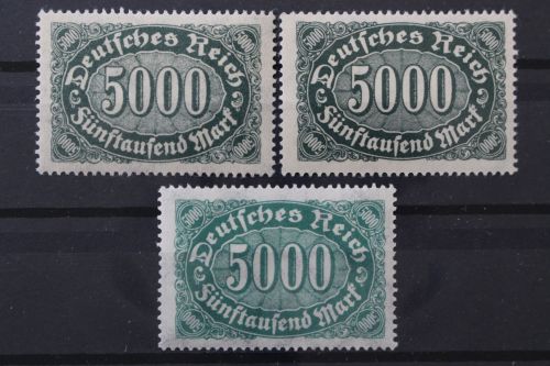 Deutsches Reich, MiNr. 256 a, b, c, postfrisch