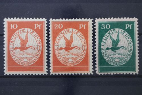 Deutsches Reich, MiNr. I-III, postfrisch