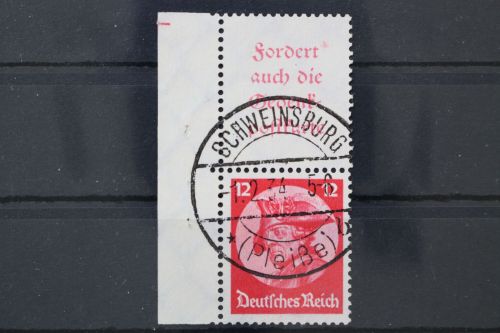 Deutsches Reich, MiNr. S 102, linker Rand, gestempelt