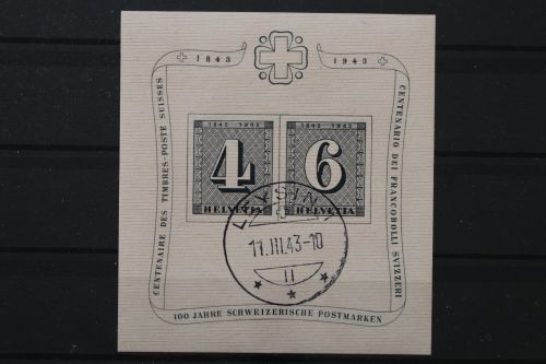 Schweiz, MiNr. Block 8, gestempelt