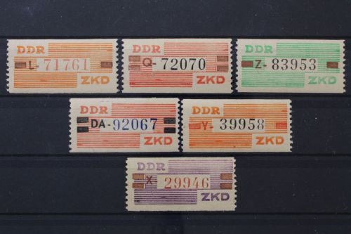 DDR Dienst, MiNr. V - X, postfrisch