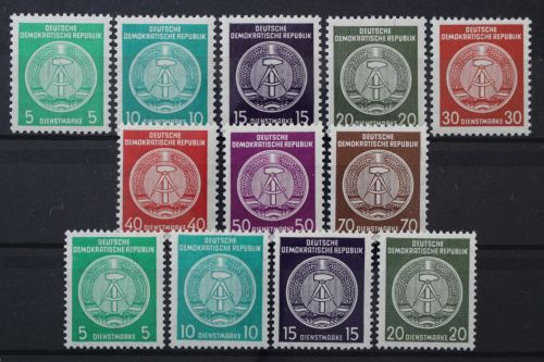 DDR Dienst, MiNr. 34-41 A + B, postfrisch