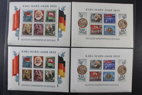 DDR, MiNr. Block 8/9 A/B, ungebraucht