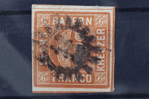 Bayern, MiNr. 4 II, gestempelt
