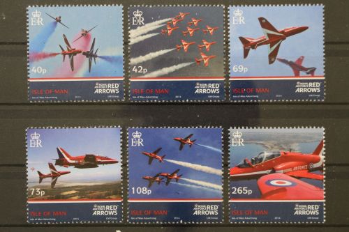 Isle of Man, Flugzeuge, MiNr. 1919-1924, postfrisch