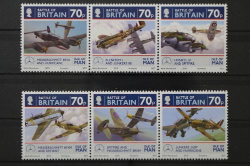 Isle of Man, Flugzeuge, MiNr. 1601-1606 I Dreierstreifen, postfrisch